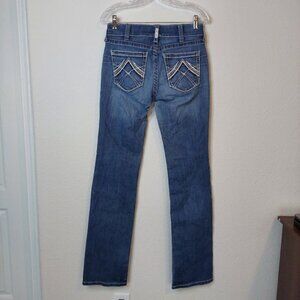 Ariat R.E.A.L Denim Straight Leg Jeans Size 27 Long